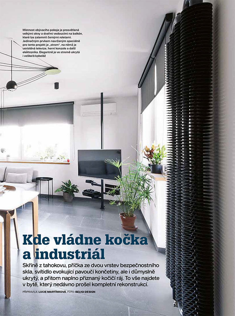 Beligi Design_článek v časopisu bydlení_květen 2024